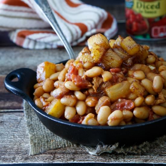 Pineapple Bacon Baked Beans