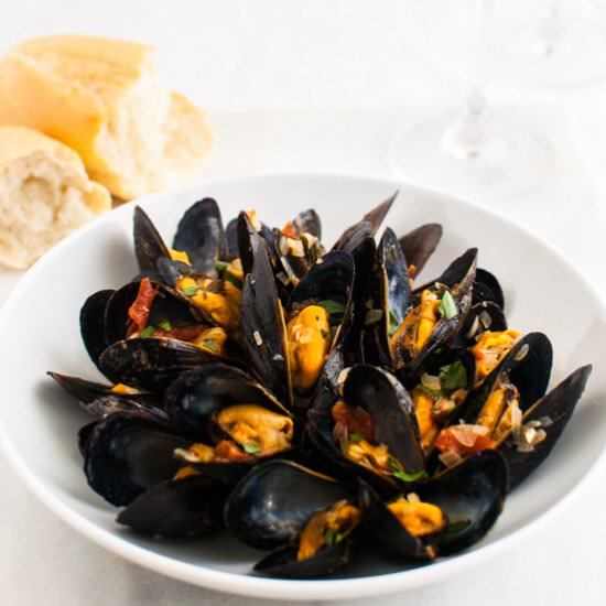 Mussels in White Wine