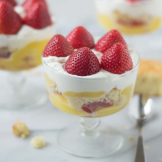 Strawberry Shortcake Trifle