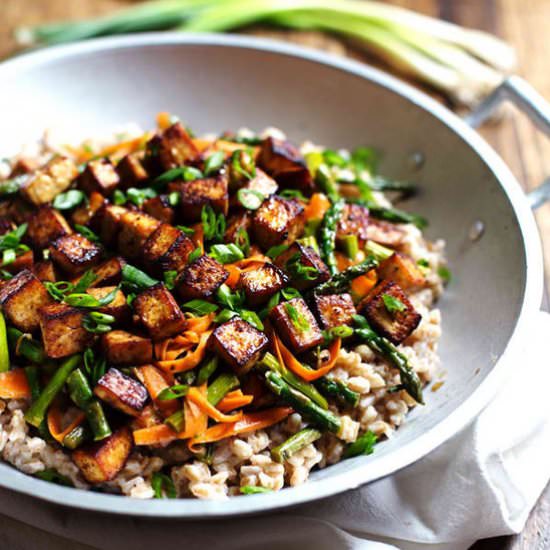Honey Ginger Tofu and Veggie