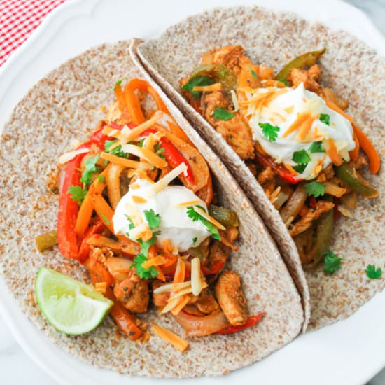 Baked Chicken Fajitas