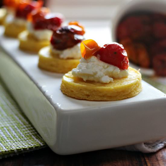 Polenta Crostini 3 Ways