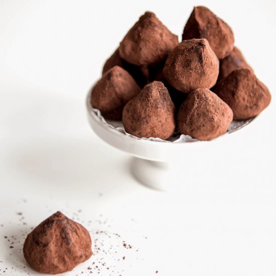 Raw Cocoa Beans Chocolate Truffles