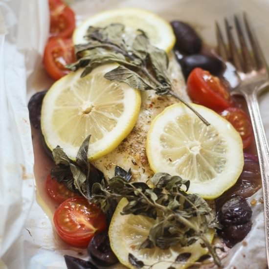 Greek Fish en Papillote