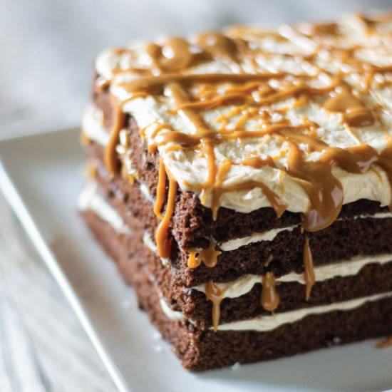 Devil’s Food w Caramel Frosting