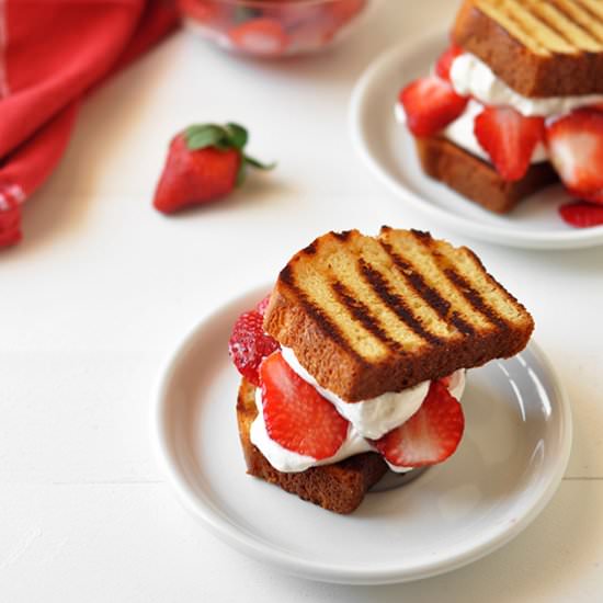Grilled Strawberry Shortcake