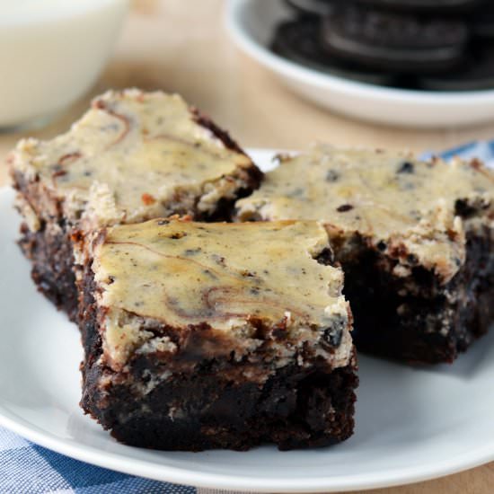 Oreo Cheesecake Brownies