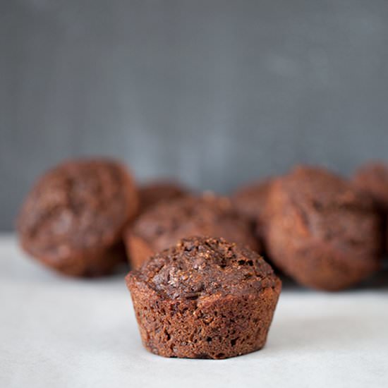 Chocolate Banana Fax Muffins