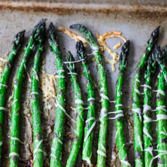 Roasted Asparagus with Parmesan