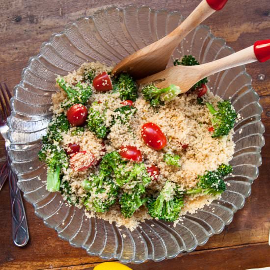 Cherry Tomatoes & Broccoli Couscous