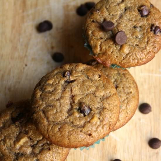 Banana Chocolate Chip Muffins