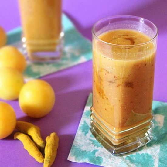 Immunity Boost Plum and Turmeric Smoothie