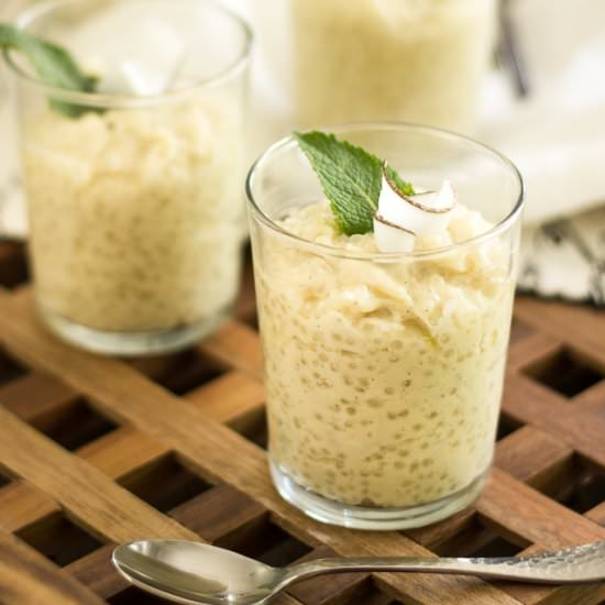 Fresh Coconut Tropical Pudding