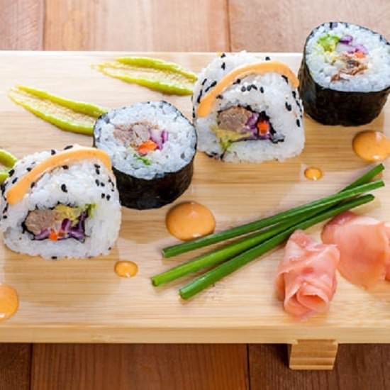 Slapilicious BBQ Pulled Pork Sushi