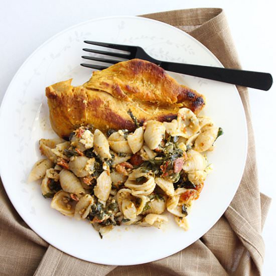 Lemon Pesto Pasta with Chicken