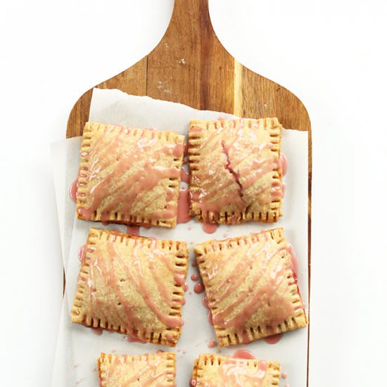 Vegan Strawberry Rhubarb Pop Tarts