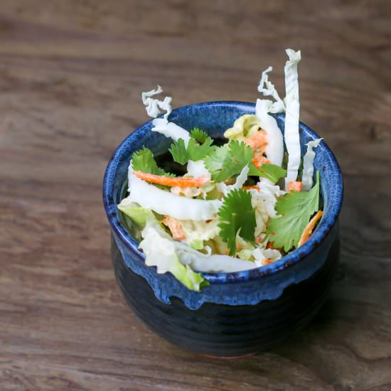 Creamy Cumin Lime Coleslaw