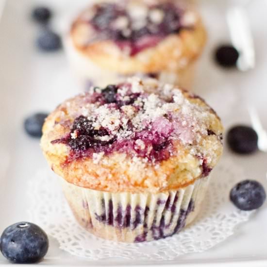 The Best Blueberry Muffins