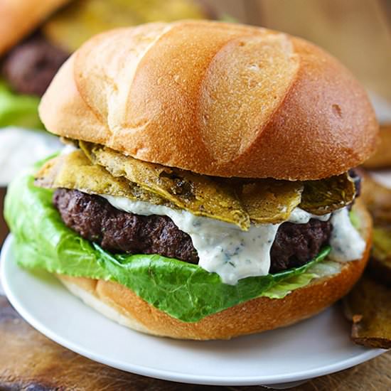 Ranch Burgers + Fried Pickles