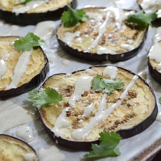Roasted Eggplant with Tahini