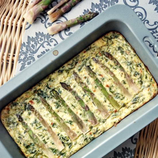 Spinach and Asparagus Frittata