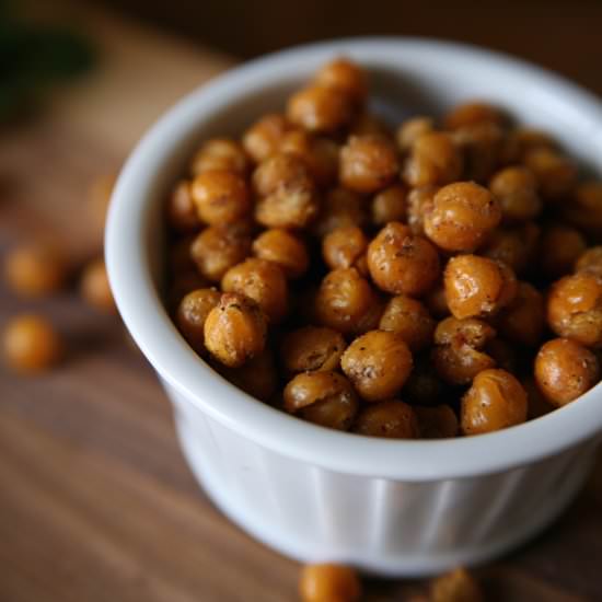 Garam Masala Roasted Chickpeas