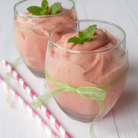 Strawberry, Mango, Coconut Smoothie