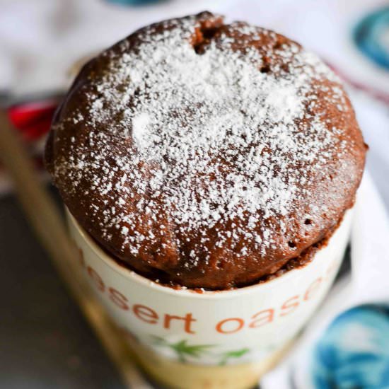 Nutella Banana Mug Cake