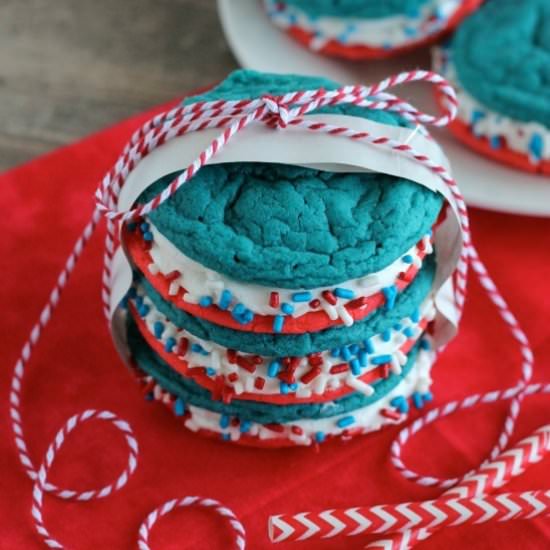 Patriotic Whoopie Pies