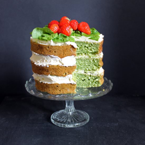 Spinach Coconut Yogurt Cake
