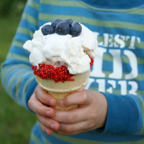Patriotic Ice Cream Cones
