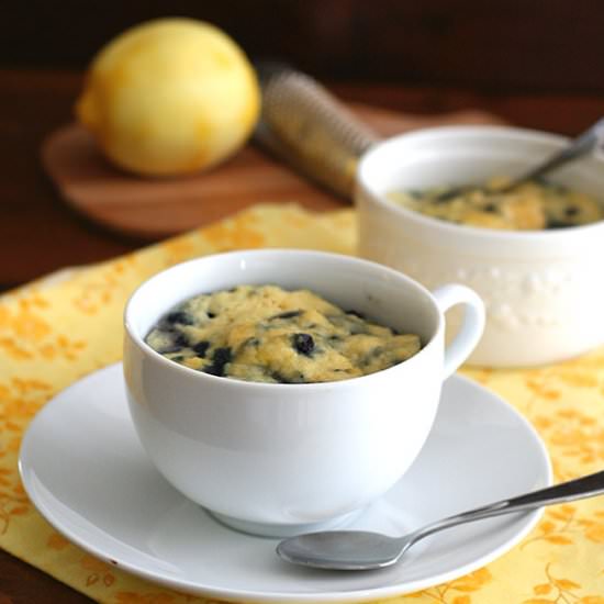 Lemon Blueberry Mug Cake