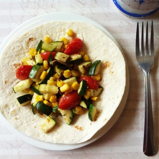 Roasted Vegetable Soft Tacos