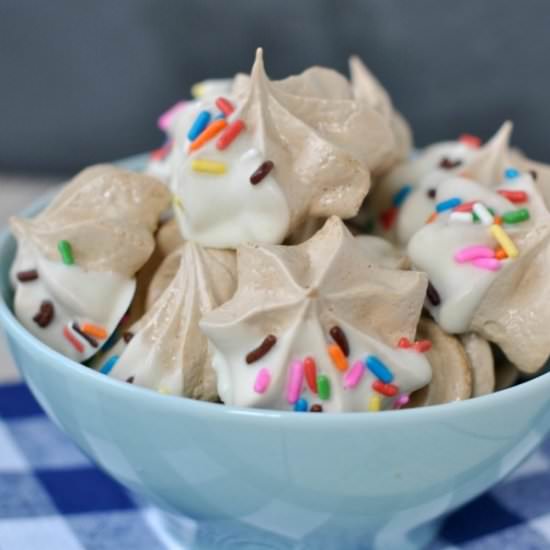 Root Beer Meringue Cookies