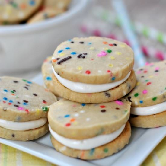 Funfetti Shortbread Cookies