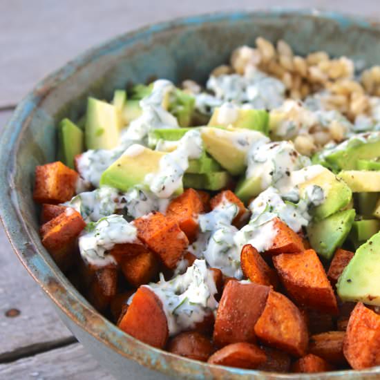 Sweet Potato Barley Bowl