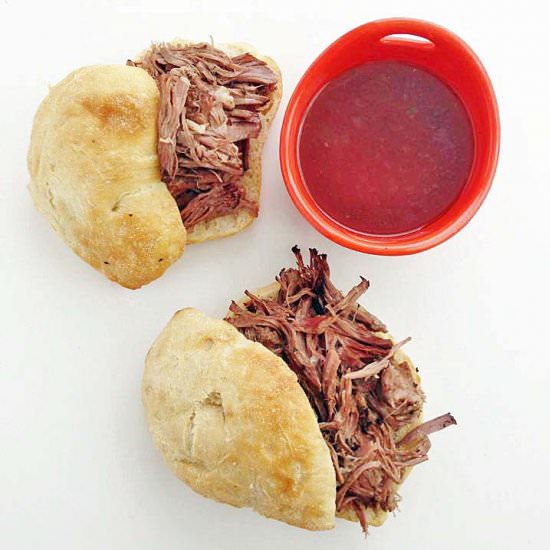 Crock Pot Shredded French Dip