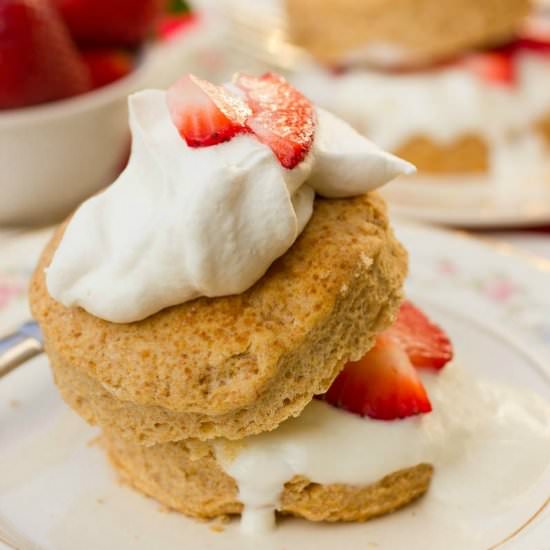 Healthy Strawberry Shortcakes