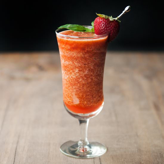Frozen Strawberry Basil Lemonade