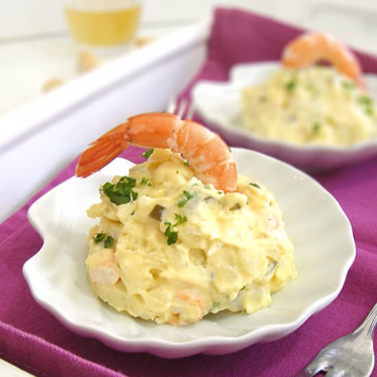 Patata Langostino Tartara