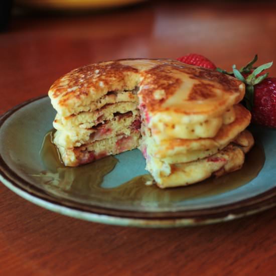 Strawberry Curry Pancakes