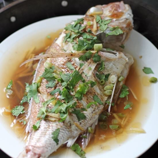 Malaysian Style Steamed Fish