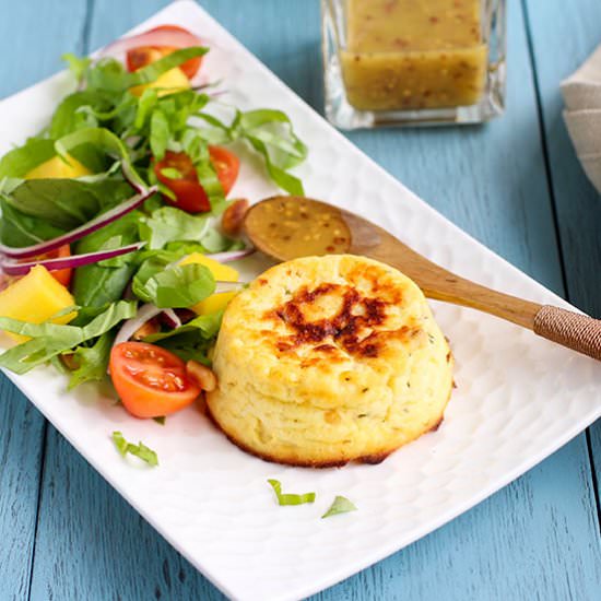 Baked Smoked Ricotta with Mango