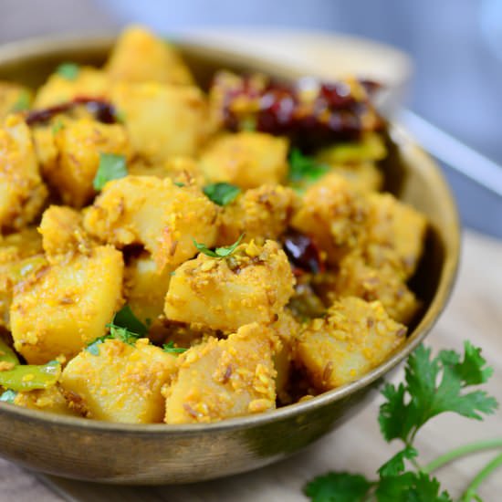 Indian spiced Sesame Potatoes