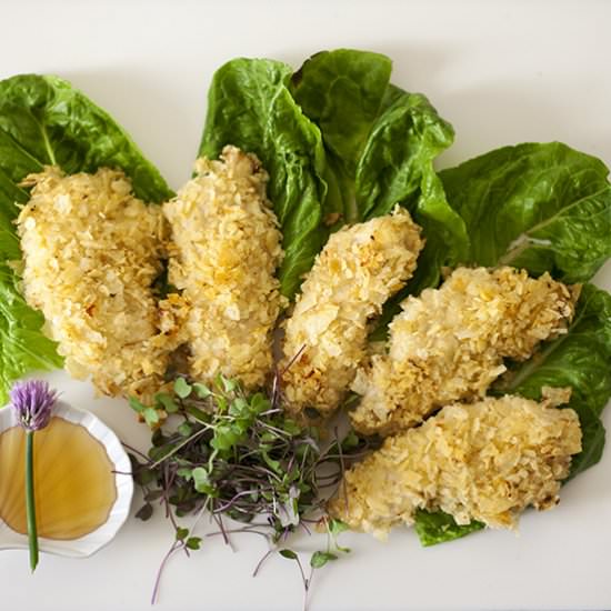Potato Chip Oven-Fried Chicken