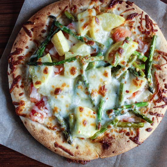 Summer vegetable pizza