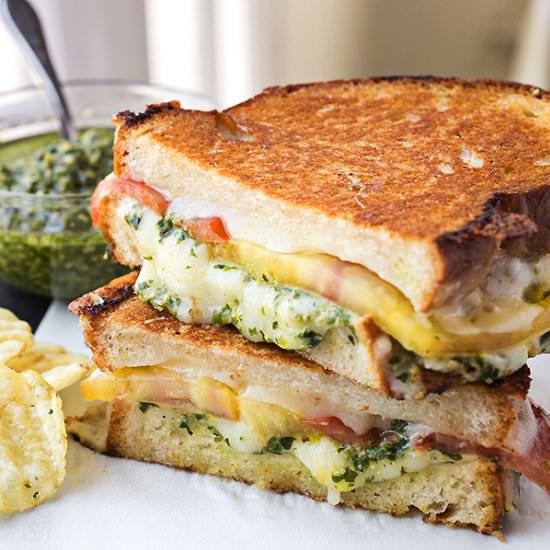 Tomato & Pesto Grilled Cheese