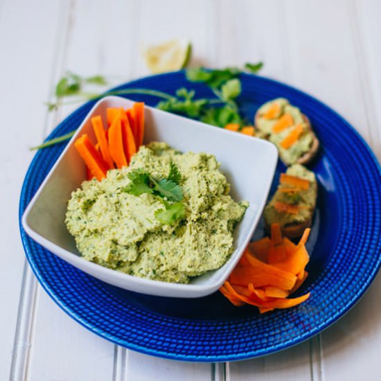 Ginger Lime Edamame Hummus