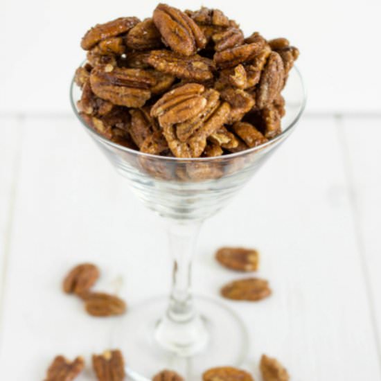 Spicy Glazed Pecans