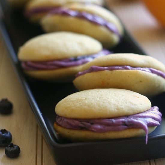 Orange Blueberry Whoopie Pies